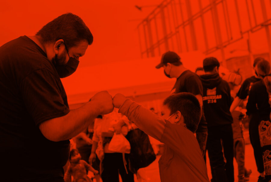 People walking on a street, highlighting the reach of Christian business networking.
